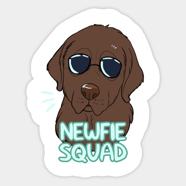 NEWFIE SQUAD (brown) Sticker by mexicanine